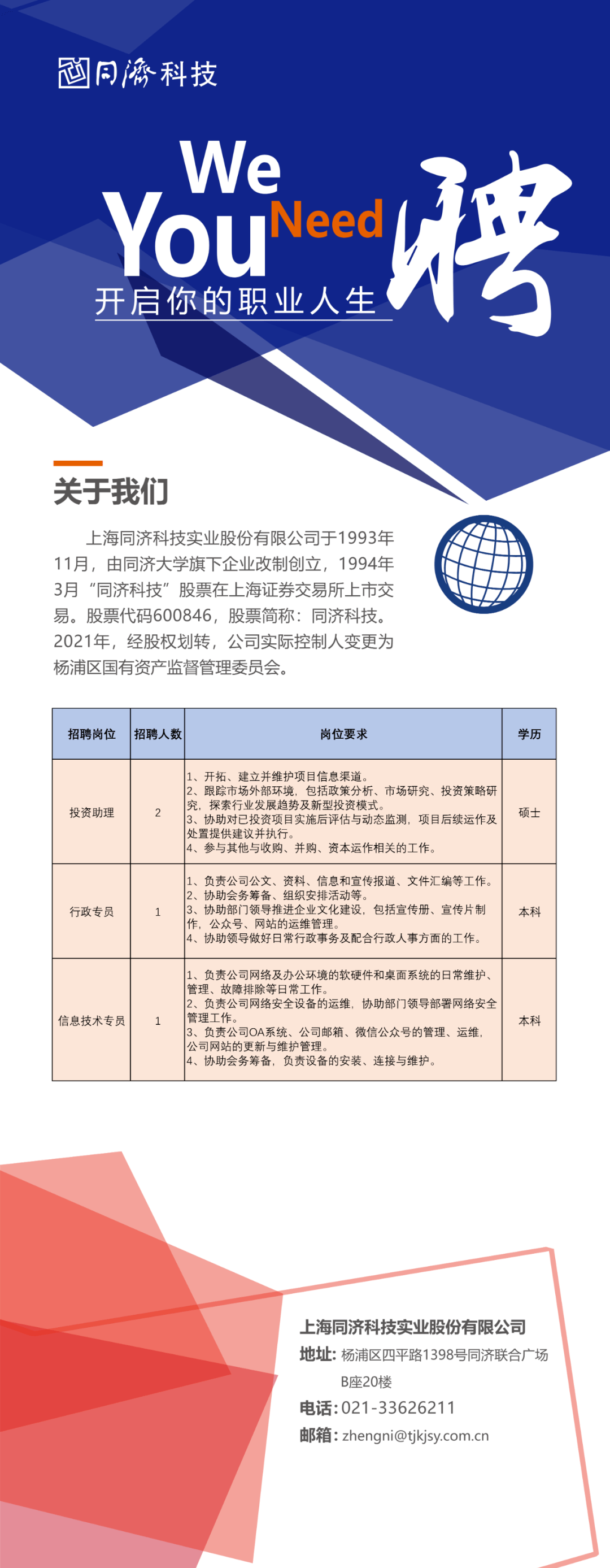 江苏友诚科技招聘启事